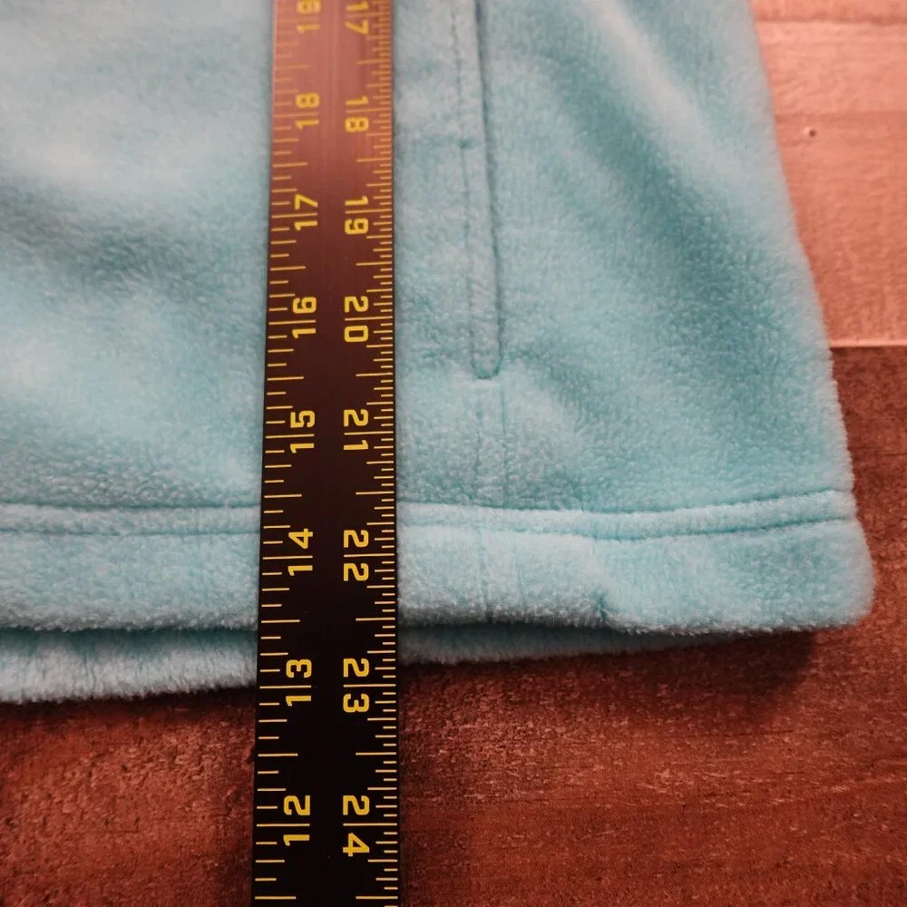 Columbia full zip fleece jacket girl's large baby blue‎